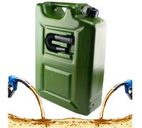 Anwicar recipiente de plástico 20 L para gasolina y diésel con embudo oculto - salida flexible - ideal como reserva o para aceite - cierre hermético con junta