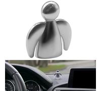 Anwlki Ángel de la guarda para coche, imanes ornamentos, amuleto de la suerte, regalo para automovilistas, patrón de vamos a casa, con imán y 3 pegatinas adhesivas de doble cara, 1 pieza de hierro