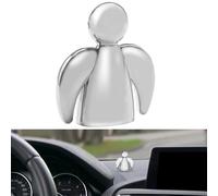 Anwlki Ángel de la guarda para coche, imanes ornamentos, amuleto de la suerte, regalo para automovilistas, patrón de vamos a casa, con imán y 3 pegatinas adhesivas de doble cara, 1 pieza de hierro