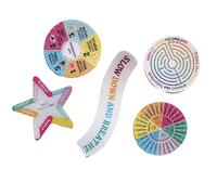 Anxieties - Adhesivo sensorial estético calmante para alivio del estrés para portátil sensorial