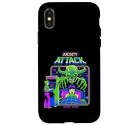 Anxiety Attack Sarcastic Retro Vintage Funny Adult Humor Carcasa para iPhone X/XS