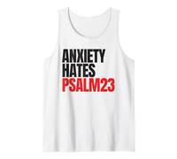 Anxiety Hates Psalm 23 Bible Verse to Memorize by Heart Camiseta sin Mangas