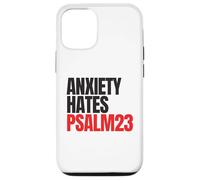 Anxiety Hates Psalm 23 Bible Verse to Memorize by Heart Carcasa para iPhone 12/12 Pro