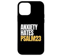 Anxiety Hates Psalm 23 Bible Verse to Memorize by Heart Carcasa para iPhone 12 Mini