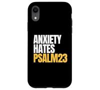 Anxiety Hates Psalm 23 Bible Verse to Memorize by Heart Carcasa para iPhone XR