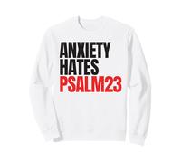 Anxiety Hates Psalm 23 Bible Verse to Memorize by Heart Sudadera
