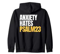 Anxiety Hates Psalm 23 Bible Verse to Memorize by Heart Sudadera con Capucha