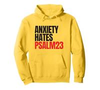 Anxiety Hates Psalm 23 Bible Verse to Memorize by Heart Sudadera con Capucha