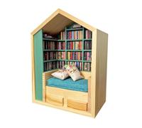 Anxiety Relief Bookshelf Mini Bookshelf Dollhouse Bookshelf Miniature Bookshelf Anxiety Relief Bookshelf Ornament Miniature Bookshelf Decoration