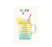 Anxiety Relief & Self-Kindness Art - “It’s Ok To Take a Break” Affirmation Poster, Calming Mental Health Decor for Home Office (Unframed,08x12inch(20x30cm))
