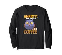 Anxiety: When I Run out of Coffee, Owl & Coffee Funny Humor Manga Larga