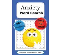 Anxiety Word Search Puzzle Book: Word Searches with Easy to Read Print about Anxiety, Stress, mental health and More