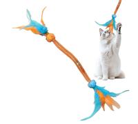 AnxietyWellness - Cuerda para Masticar para Gatos, estimulación Mental de sisal, HempOralHygiene, con borlas, Cuerda de Rebote Resistente | AnxietyWellness Home Backyard Park Travel