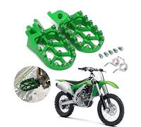 AnXin Estriberas para bicicleta de cross, reposapiés CNC para KX250F 06-18 KX250 KX 250 19-24 KX450F 07-18 KX450 19-24 KX250X KX450X 21-24 KLX44 50R 08-14 verde