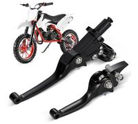 AnXin Manetas de Freno y Embrague para Motocicleta Plegables CNC Universales para Manillar de 22 mm para 50cc 110cc 125cc 150cc Pit Dirt Bike（Negro）