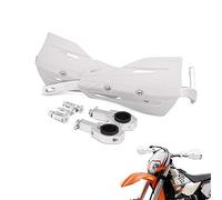 AnXin Protectores de Mano universales de Aluminio para Motocicleta Dirt Bike MX Supermoto Racing ATV Quad KAYO (Blanco)