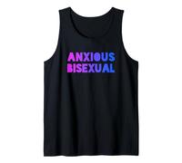 Anxious Bisexual - Divertidos Colores de Bandera bi LGBT Camiseta sin Mangas