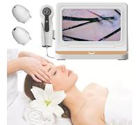 ANXYYDS Detector de Cuero cabelludo LCD de 10 Pulgadas, analizador Digital de Piel y Cabello, microscopio para Pruebas de folículos pilosos y Lupa de análisis de Piel