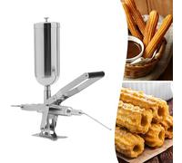 ANXYYDS Llenadora de Churros española Manual de 5L Máquina de llenado de donas de Frutas Latinas Llenadora de donas españolas Máquina de llenado Comercial para Hacer Churros españoles Long
