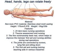 ANXYYDS Maniquíes De Enfermería Masculino Y Femenino Simulador Maniquí Médico Modelo De Práctica De Enfermería Maniquí De Prácticas De Enfermería Senior con Todas Las Funciones Woman