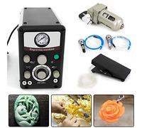 ANXYYDS Máquina de Grabado de joyería neumática Máquina de Grabado de joyería de Impacto de Doble Extremo Herramientas de Grabado neumáticas para Metal Plástico Madera Cerámica Piedra