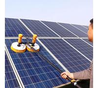 ANXYYDS Máquina de Limpieza Solar fotovoltaica, Herramienta de Limpieza por pulverización de Agua eléctrica, máquina de Limpieza fotovoltaica con Escala de Doble Cabezal 5.5m