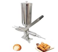 ANXYYDS Máquina llenadora Manual de Crema para Churros, Máquina llenadora Comercial para Hacer Churros españoles de 5 l, Máquina llenadora de rosquillas españolas de Acero Inoxidable Short