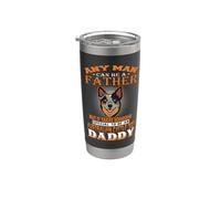 Any Man Can Be A Father Australian Cattle Daddy Dog Dad Vaso térmico de acero inoxidable de doble pared