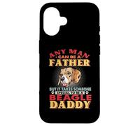 Any Man Can Be A Father Beagle Daddy Funny Dog Lover Carcasa para iPhone 16