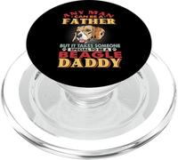 Any Man Can Be A Father Beagle Daddy Funny Dog Lover PopSockets PopGrip para MagSafe