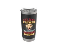 Any Man Can Be A Father Chesapeake Bay Retriever Daddy Dog Vaso térmico de acero inoxidable de doble pared