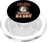 Any Man Can Be A Father English Sheepdog Daddy Funny Dog Dad PopSockets PopGrip para MagSafe