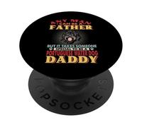 Any Man Can Be A Father Portuguese Water Dog Daddy Dog Lover PopSockets PopGrip Adhesivo