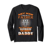Any Man Can Be A Father Tabby Daddy Funny Cat Dad Manga Larga