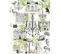 Any Year Diary - Page a Day - Victorian esque! 6"x8": 9is