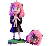 Anya Double Head with Bond Action Figure PVC Statue Anya Forger Anime Figures Model Collection Decoration Gift 4.7" (2)