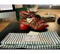 ANYA HINDMARCH CAGE Sandalia Punta Apex Mules Flats Zapatos 36
