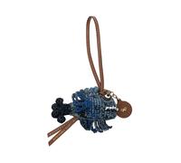 Anya Hindmarch - Stabilo Boss Leather Keyring - Accessories - Mujer - Azul - ONE SIZE -