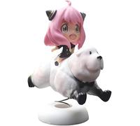 Anya with Bond Forger Action Figures Set Cartoon PVC Statue Anime Figure Model Desktop Collection Decoration Gift 3.5" (A)