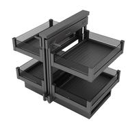 AnYaBinni Gabinete de Esquina ciega, Organizador de Armario Extensible con cajón de Almacenamiento Deslizante, Organizador extraíble para Esquinas ciegas para el hogar, Cocina