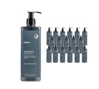 ANYAH Champú Hidratante 18 x 480ml - Set para Cabello Seco y Sensible, Certificado Nordic Ecolabel, Fórmula Eco-Friendly, Vegana, Botellas 100% Recicladas - No Recargable