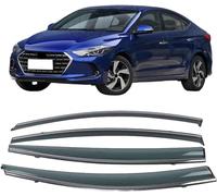 ANYANH Cortavientos Ventana Coche para Hyundai Elantra AD 2015-2020, Deflectores de Aire Viento Lateral Viseras Protector Lluvia Visera Puerta Parasol Derivabrisas Delanteros