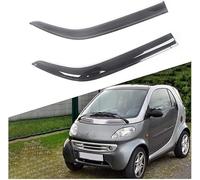 ANYANH Cortavientos Ventana Coche para Smart Fortwo 1998-2014, Deflectores de Aire Viento Lateral Viseras Protector Lluvia Visera Puerta Parasol Derivabrisas Delanteros