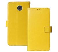 Anybird Amarillo Funda Caso Carcasa Proteccion Cuero Flip Case Cover Soporte para Emporia Simplicity V27 2" Magnética Caso Cuero Billetera Cover Teléfono Case Etui