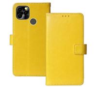 Anybird Amarillo Funda Caso Carcasa Proteccion Cuero Flip Case Cover Soporte para Maxcom Smart MS651 6.51" Magnética Caso Cuero Billetera Cover Teléfono Case Etui
