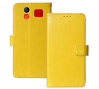 Anybird Amarillo Funda Caso Carcasa Proteccion Cuero Flip Case Cover Soporte para Nomi i2320 2.31" Magnética Caso Cuero Billetera Cover Teléfono Case Etui