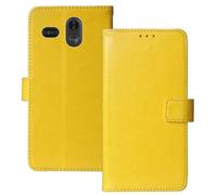 Anybird Amarillo Funda Caso Carcasa Proteccion Cuero Flip Case Cover Soporte para Trevi MAX 24 Nero 2.2" Magnética Caso Cuero Billetera Cover Teléfono Case Etui