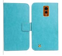 Anybird Azul Funda Caso Carcasa Proteccion Cuero Flip Case Cover Soporte para Hammer Energy X 5.5" Magnética Caso Cuero Billetera Cover Teléfono Case Etui