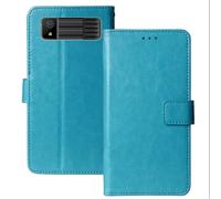 Anybird Azul Funda Caso Carcasa Proteccion Cuero Flip Case Cover Soporte para Maxcom Strong MM918 4G 2.4" Magnética Caso Cuero Billetera Cover Teléfono Case Etui
