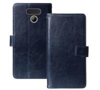 Anybird Azul Funda Caso Carcasa Proteccion Cuero Flip Case Cover Soporte para Panasonic KX-TF400EXB 2.4" Magnética Caso Cuero Billetera Cover Teléfono Case Etui